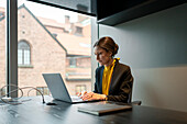 Businesswoman working in office