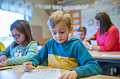 Boy in classroom