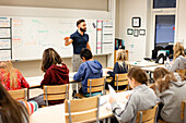 Teacher in front of class