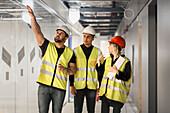 Workers at construction site