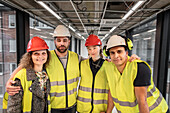 Workers at construction site