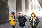 Children walking together