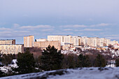 Wohnviertel im Winter