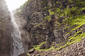 Blick auf Wasserfall