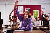 Teenagers in classroom