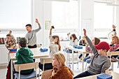 Children sitting in classroom