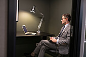 Businessman sitting in office