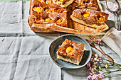 Peach and poppy seed cake