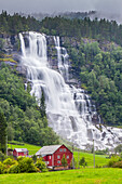 Tvindefossen waterfall, Norway