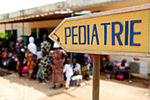 Rural paediatric ward sign, Benin