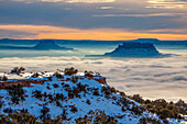 Ekker Butte and the Orange Cliffs, Utah, USA