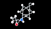 Paracetamol, molecular model