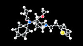 Sufentanil, molecular model