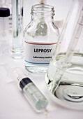 Leprosy test, conceptual image