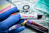 Ebola virus test, conceptual image