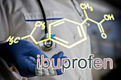 Ibuprofen, conceptual image