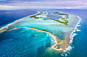 Palmyra Atoll and reef, aerial photograph
