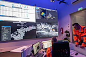 Control room of the Sandvik experimental test mine, Finland
