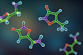 Muscimol molecule, illustration