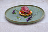 Tartelette with fillet of beef