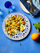Orange and fennel salad with olives and dill