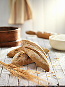 Whole-grain bread rolls