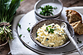 Egg spread with wild garlic