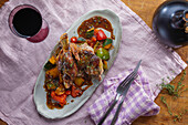 Lamb roast with vegetables