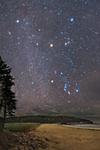 Night sky over Acadia National Park, Maine, USA