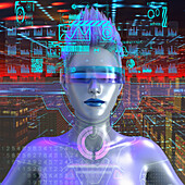 Cyborg, conceptual illustration