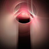Portal to another universe, conceptual illustration