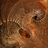 Architectural fractal, illustration