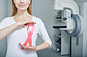 Breast cancer diagnosis, conceptual image