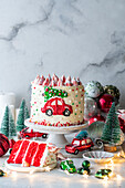 Red Velvet Cake at Christmas
