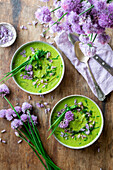 Cream of chive soup