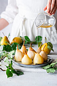 Poached pears