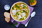 Cod soup with potatoes