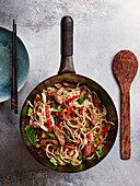 Beef teriyaki with five-spice noodles