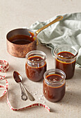 Salted Caramel sauce in jars