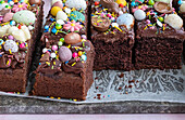 Easter chocolate sheet cake