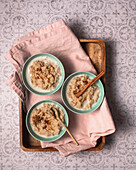 Rice pudding with chai tea spice