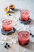 Blueberry and Granadilla Gin Cocktail