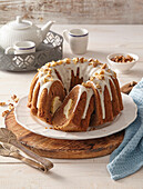 Spice cake with cottage cheese filling