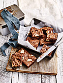 Triple choc brownies