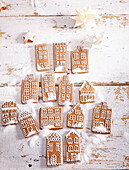 Classic decorated gingerbread cookies