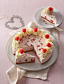 Lemon raspberry cheesecake