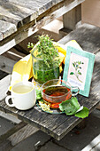 Chickweed tincture, cough tea, cold tea