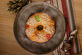 Roscon de Reyes (spanischer Weihnachtskuchen)