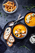 Roasted carrot and parsnip soup