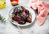 Roasted Beets with rosemary